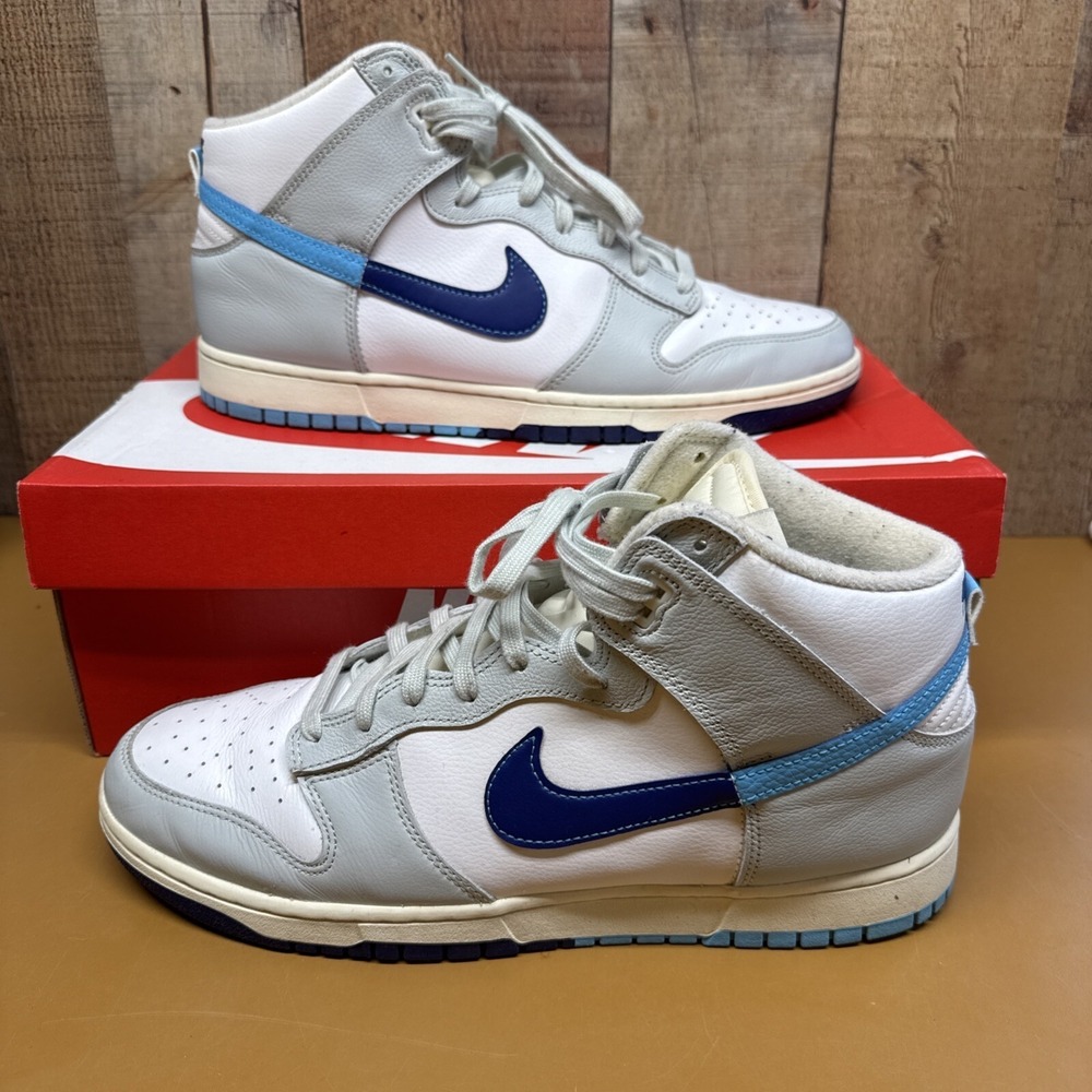 Nike Dunk High Retro SE Split Baltic Blue Gray DZ2535-100 Men's Size 13